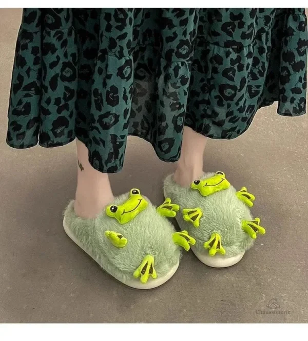 Chaussons originaux grenouille doux