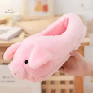 Confortable chausson animal cochon pour femme