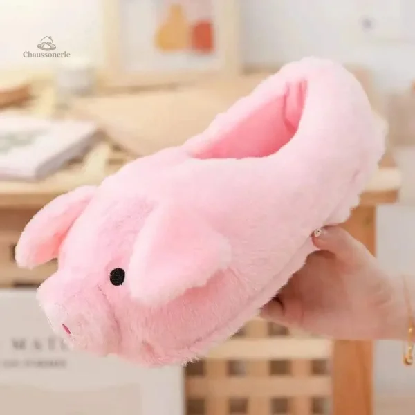 Confortable chausson animal cochon pour femme