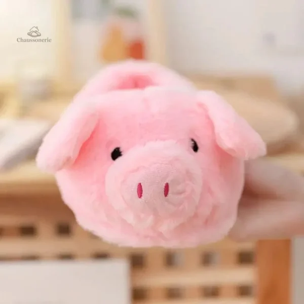 Chausson cochon pour femmes, style ludique et cosy