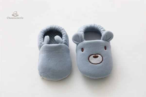 Chausson bébé en coton antidérapant