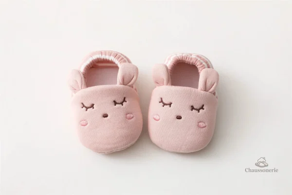 Chaussons pour bébés avec semelle antidérapante