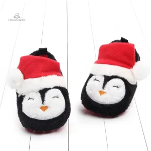 Chausson bébé décoré pour Noël