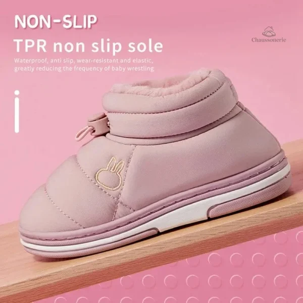 Chaussons botte pour enfants, modèle fille