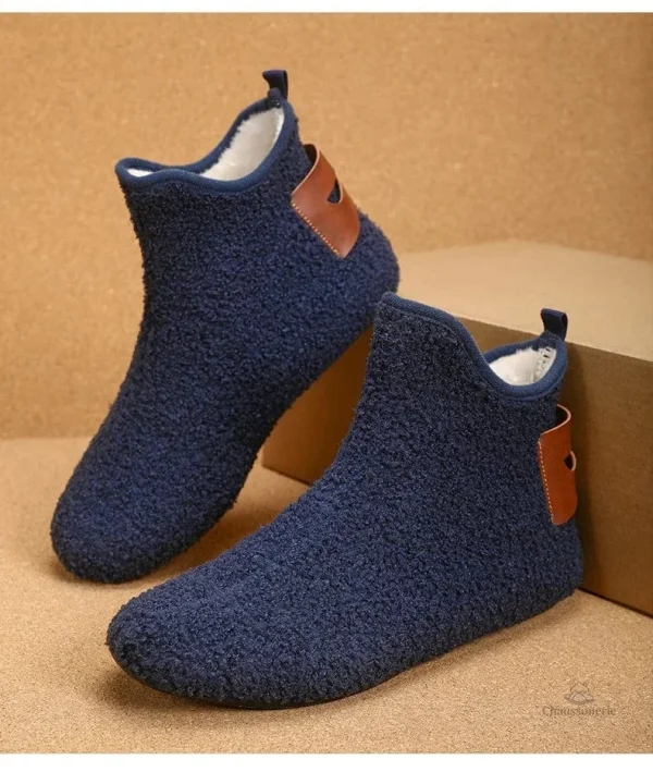 Chausson homme botte, parfait pour la maison