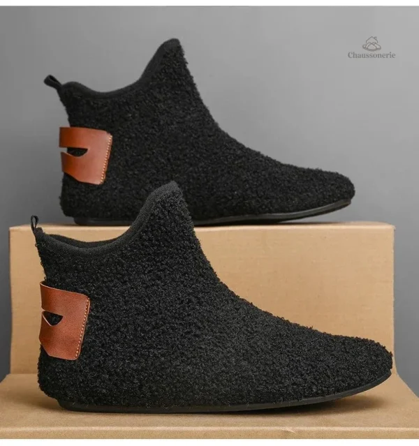 Botte confortable pour hommes, style chausson