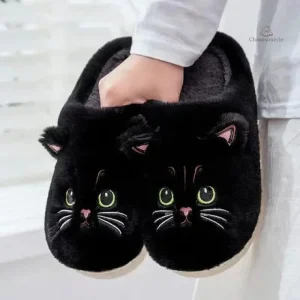 Chausson Chat Femme original et confortable