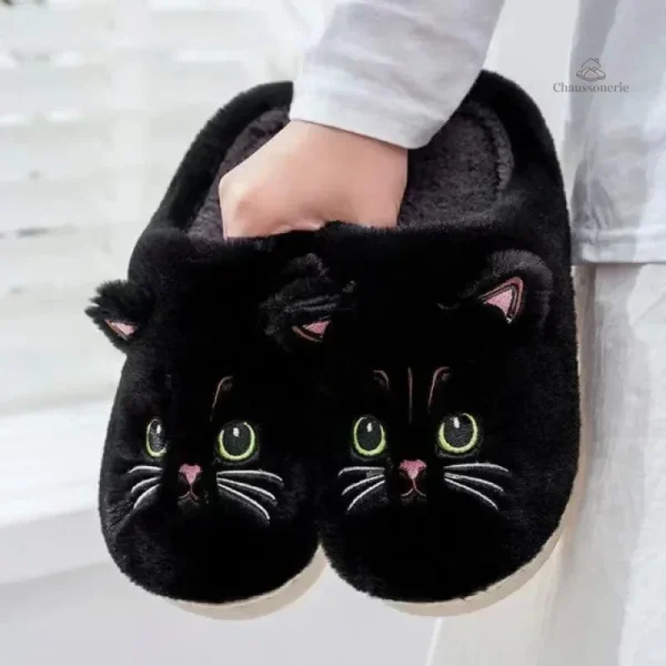 Chausson Chat Femme original et confortable