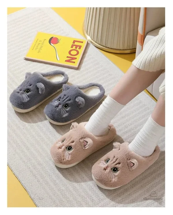 Chausson chat pour femme, allié de vos soirées cocooning