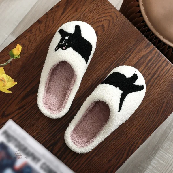 Chaussons en forme de chat pour un style ludique