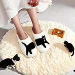 Chausson original femme, style chat pour l'intérieur