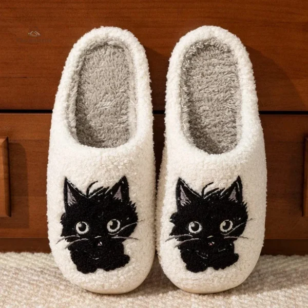 Chaussons chauds chat pour les journées d'hiver