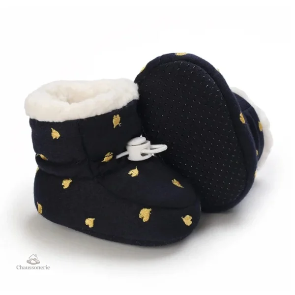 Chausson chaud bébé en vel