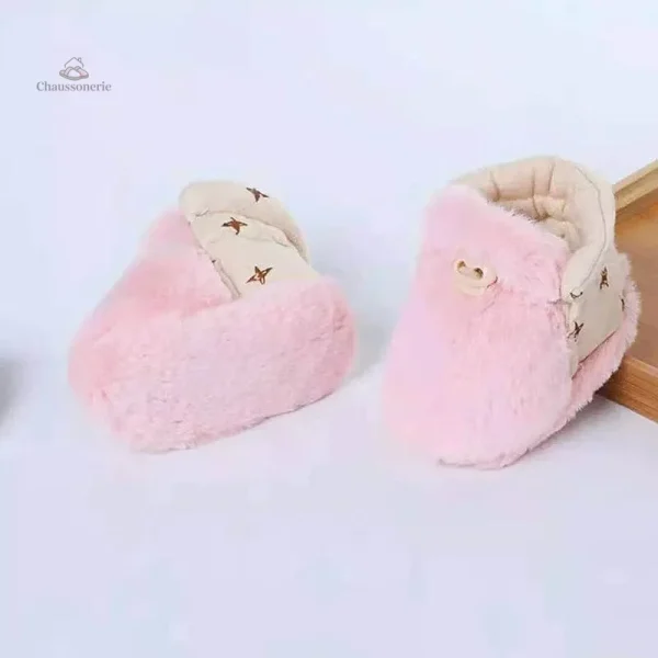 Chausson pour bébé en tissu chaud