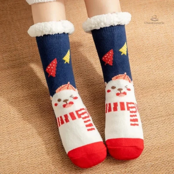 Chaussettes de Noël en fourrure