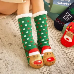 Chaussettes de Noël fourrées pour femme