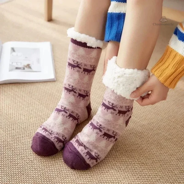 Chausson Chaussette de Noël Femme - vue 2