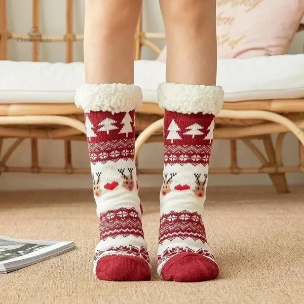 Chausson Chaussette de Noël Femme - vue 7