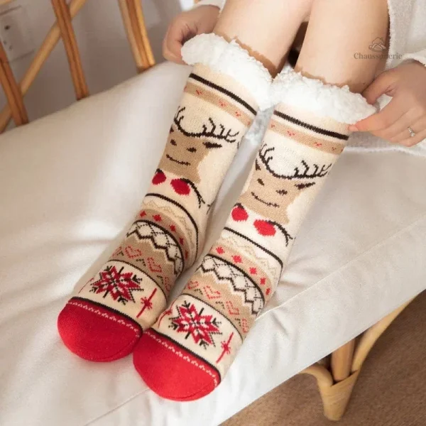 Chausson Chaussette de Noël Femme - vue 28