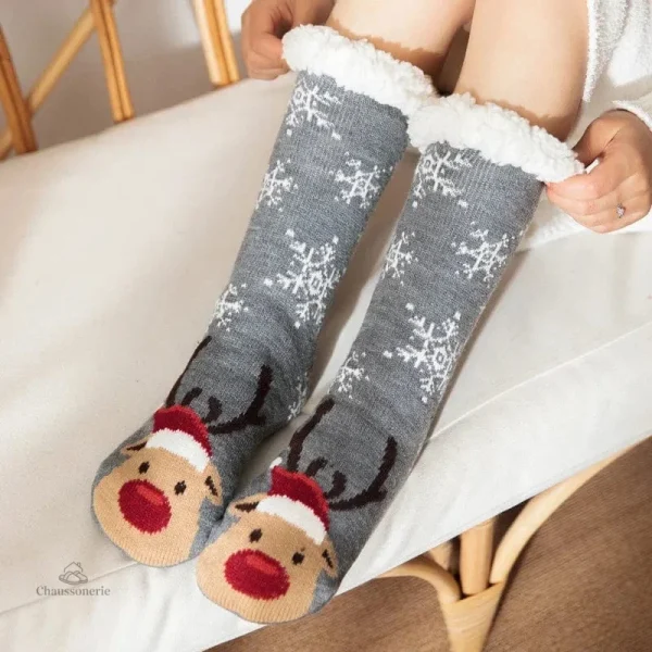 Chausson Chaussette de Noël Femme - vue 31
