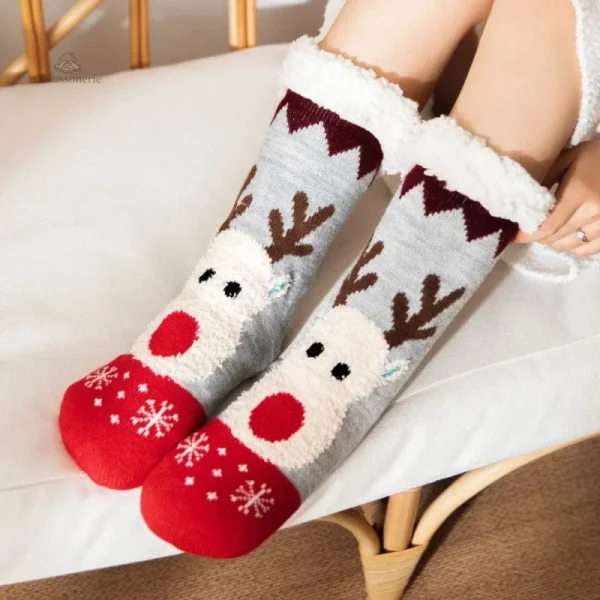 Chaussons de Noël confortables pour femme