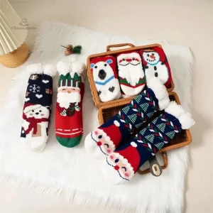 Chausson doux pour enfants motif Noël