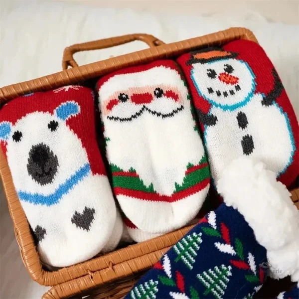 Chaussette chaude pour enfant version festive