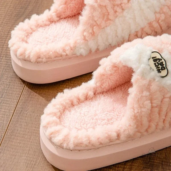 Chausson femme style cocooning hiver