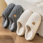 Chaussons confortables pour femme en hiver