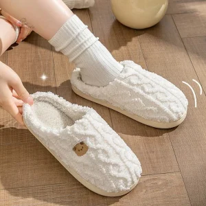 Chausson femme doux et chaud pour l'hiver