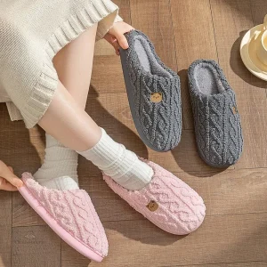 Chausson hiver femme avec intérieur moelleux