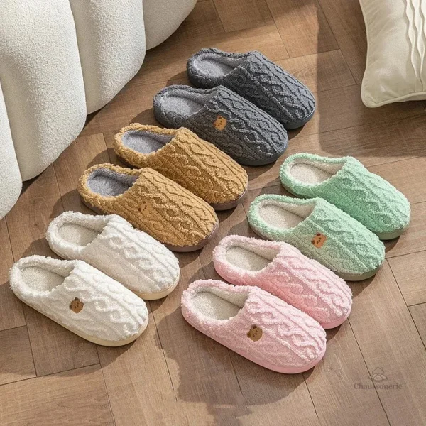 Chausson confortable pour femme, design élégant