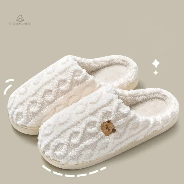 Chaussons d'intérieur pour femmes, idéal pour l'hiver