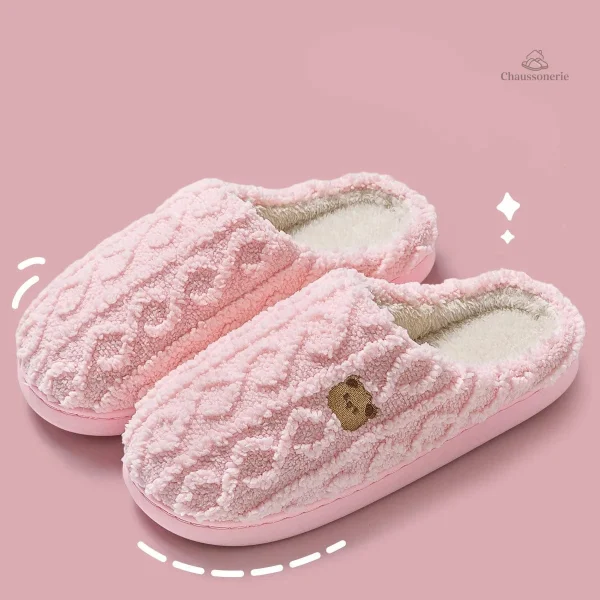 Chausson pour femme, parfait pour les soirées cocooning