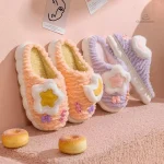 Chausson Femme Hiver Fluffy doux et confortable