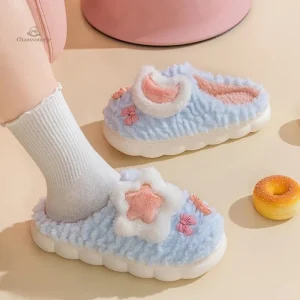 Chaussons d'Hiver Fluffy, confort optimal pour Femme