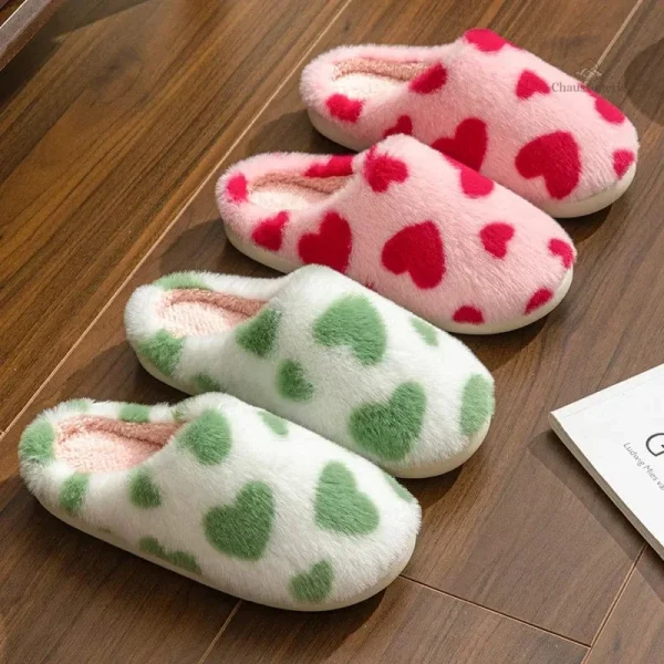 Chausson Confort Femme - Petits Coeurs - vue 12