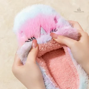 Chausson hiver femme, design mignon et douillet