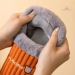 Chausson femme avec semelle antidérapante
