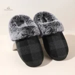 Chausson d'intérieur pour femme en hiver