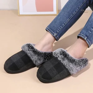 Modèle de chausson doux pour l'hiver