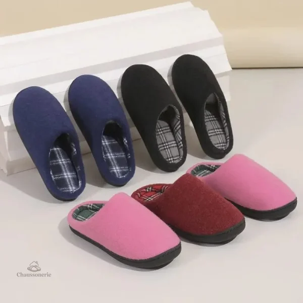 Chausson femme avec semelle souple