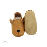 Chausson cuir bébé avec animaux mignons