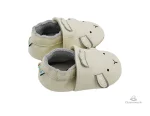 Chausson cuir avec motifs d'animaux adorables