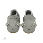 Chausson cuir bébé avec motifs d'animaux