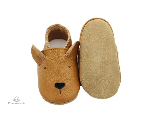 Chausson cuir bébé animaux - vue 8