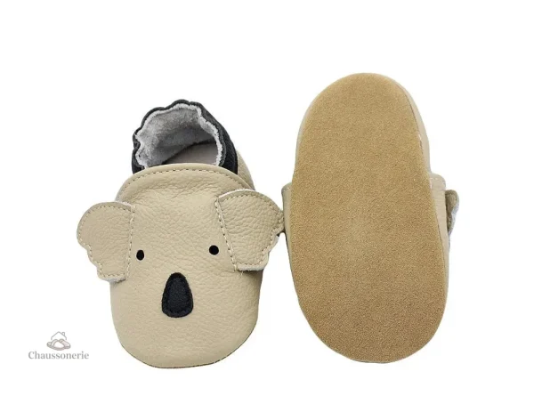 Chausson cuir bébé animaux - vue 11