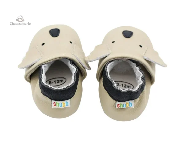 Chausson cuir bébé animaux - vue 13