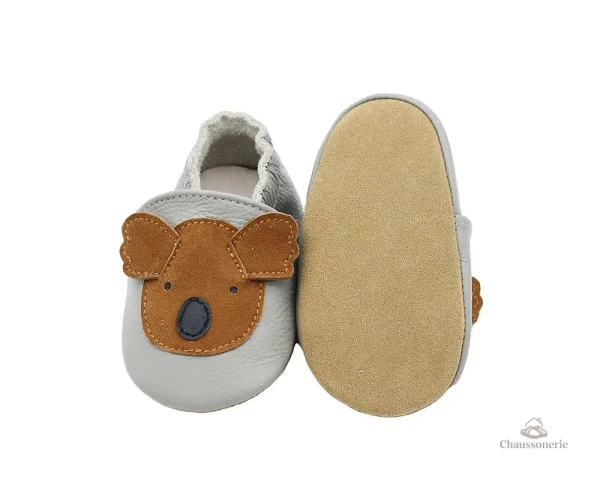Chausson cuir bébé animaux - vue 16