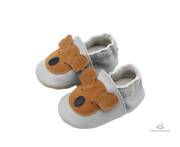 Chausson cuir bébé animaux - vue 18